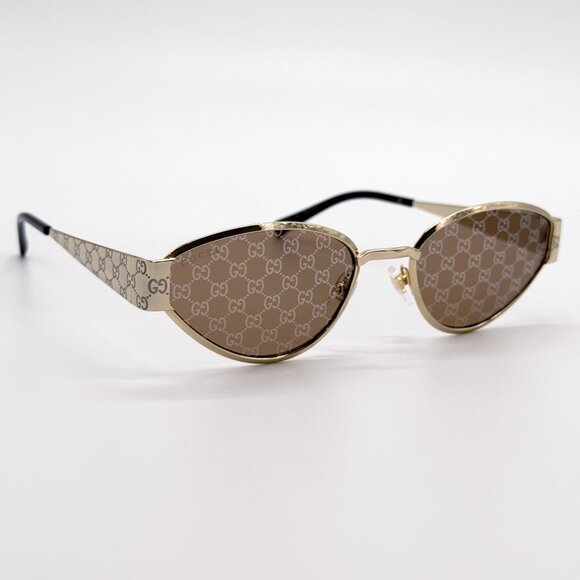 NEW GUCCI SUNGLASSES GOLD WOMEN CAT EYE EYEWEAR GUCCI GG1853S 003 main image 9